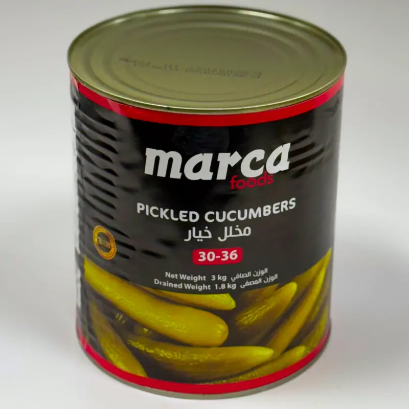 Marca Pickled Cucumbers 30-36 3000G x 6