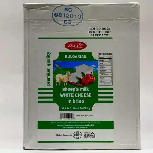Zergut Bulgarian Feta Cheese 27LB